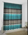 Wirth Vorhang "Maribor" Gr. 1, blau (petrol, grau), 145cm, Multifunktionsband, 132cm