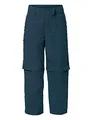 VAUDE Kids Detective Antimos Zip-Off Pants, leichte Outdoorhose für Kinder, mückenabweisend und mit UPF 50+ ausgerüstet, Dark sea Uni, 134-140