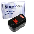 Hochleistungs Ni-MH Akku für Black&Decker EPC Serien wie EPC14 EPC14CAK EPC14CAB EPC14CABK EPC14K2 / M Serien wie MFL143 MT1405B-2/14,4V 2500mAh