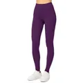 Merry Style Leggings Damen Frauen Hosen aus Viskose MS10-143 (1-tlg) elastischer Bund, atmungsaktiv lila M