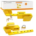 Preiswert&Gut 2 x Containerschloss ausziehbar 23–42 cm Container Schloss gehärtetem Stahl für Containerstangen - LKW Stangen Doppelflügeltüren Diebstahlsicherung für Seecontainer Baucontainer