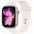 APPLE Watch Series 11 GPS 42mm Roségold Aluminium Case mit Hellrosa Sportarmband - S/M
