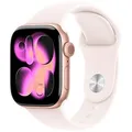 Apple Watch Series 11 42 mm Aluminium (GPS) Sportarmband S/M blassrosa, roségold