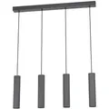 Eglo Hängeleuchte, Anthrazit, Schwarz, Weiß, Metall, Stein, länglich,länglich, F, 6.5x150x84 cm, Lampen & Leuchten, Innenbeleuchtung, Leuchten nach Räumen, Esstischlampen