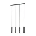 EGLO LED-Hängeleuchte Mentalona, Leuchtmittel inklusive, Pendelleuchte GU10 84cm grau Stein