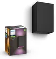 Philips Hue White & Color Ambiance Resonate Outdoor Wall Light LED schwarz