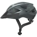 ABUS Rennradhelm Macator - sportiver Fahrradhelm für Einsteiger - auch für Zopfträger/-innen - für Damen und Herren - Grau Glänzend, Größe S... - Grau