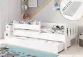 Kids Collective Kinderbett 80x160, 80x180, 90x200 cm mit Schublade, Rausfallschutz & Lattenrost, mit Matratze in weiß 80x180 cm Mädchen Jungen Bett