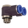 Riegler Y-Winkelsteckverschraubung "Blaue Serie", drehbar, M5 außen Ø 4mm