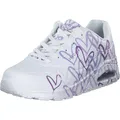 Skechers UNO Spread The Love Damen-Sneaker, White Wlpr, 40.5 EU