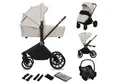 lionelo Kombi-Kinderwagen MIKA PLUS 3IN1, (Set), 3in1 Set mit Astrid i-size/XXL-Verdeck/Komfortable Dämpfung