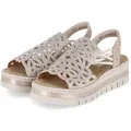 Rieker Rieker V4941-60 Damen Synthetik beige Sandalette beige 39 EU