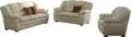 COTTA Polstergarnitur Casino, Sofa Set, 3-2-1 Sitzer, Wohnzimmer Garnitur, (Set, 3-tlg), Sessel, 2-Sitzer, 2,5-Sitzer, hohe Rückenlehne