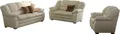 Polstergarnitur COTTA "Casino, Sofa Set, 3-2-1 Sitzer, Wohnzimmer Garnitur", creme, H:88cm T:92cm