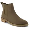 TOMS Leder-Chelsea-Boots in Khaki - 39
