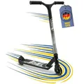 Best Sporting Stunt Scooter Kinder & Erwachsene | Stuntroller Kinder 8 Jahre | Trick Roller mit Aluminium Deck - hohe Stabilität, Präzise Kontrolle & 360 Grad Lenker in Schwarz/Silber
