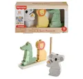 Mattel® Stapelspielzeug Fisher-Price Stapel-Tierwelt aus Holz