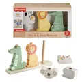 Fisher-Price Baby und Kleinkinder Stapel- und Sortiert-Tierwelt aus Holz, 10 Hol