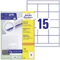Avery-Zweckform 3669 Universal-Etiketten 70 x 50.8mm Papier Weiß 1500 St. Permanent haftend Tintenstrahldrucker, Laserdrucker