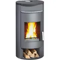 Wamsler Atlas Kaminofen Stahl Grau 8 kW