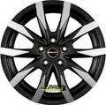 4x Borbet CW5 black polished matt 7.5x18 ET48 - LK5/112 ML66.5 Felge Alu