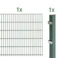 Alberts Anbauset Doppelstabmatten 2 m 80 cm 6/5/6 grün