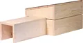 dobar® 22227FSCe Igelhaus Bitumendach Bausatz - Igelschafhaus extra Langer Eingang - Igelhöhle Massivholz - Behausung Igel/Braunbrustigel/Weißbrustigel - Ohne Boden - 74,5 x 29 x 24 cm - Schwarz