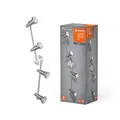 LEDVANCE LED Spotlight, 4-flammiger hochwertiger Spotstrahler aus Aluminium, geeignet für Wand und Decke Innen, austauschbare GU10-Leuchtmittel enthalten, Warmweiß (2700K), 3W, LED SPOT GU10 4x3W