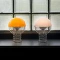 Tischleuchte Verpan, Wire, dimmbar, Orange, für Wohnzimmer, Edelstahl, Design - 25