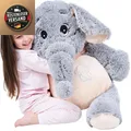 IKASA Riesenelefant Plüschtiere 100cm Grau Kinder Spielzeug