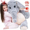 IKASA Plüschtiere Elefant Stofftier 100cm Grau