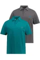 JP 1880 Herren große Größen Übergrößen Menswear L-8XL Poloshirts, Basic, 2er-Pack, Piqué, gekämmte Baumwolle, bis 8 XL Petrol 8XL 704317460-8XL