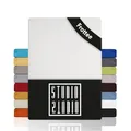 STUDIO Basic Frottee Spannbettlaken 120x200cm – weiches Frottee-Spannbetttuch aus 80 % Baumwolle & 20 % Polyester – Weiß – Öko-Tex Zertifiziert, bügelfrei & elastisch – für Matratzen 15–25cm