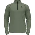 Odlo Herren Langarm Shirt mit Reißverschluss RIGI, Matte Green, S