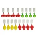 Tischdeckenbeschwerer | Beschwerung Tischdecke, Tischdecken Beschwerer Draußen, Stylischer Tischklammern Ersatz | 4x Kirsche, 4x Apfel, 4x Zitrone, 4x Erdbeere | 7,5 cm, jeweils ca. 20g