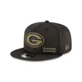 New Era NFL20 STS 9Fifty Snapback Cap Green Bay Packers Schwarz, Size:S/M
