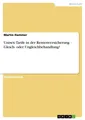 Unisex-Tarife in der Rentenversicherung - Gleich- od[...] | Buch | 9783638770217