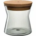 Leonardo Dose FORMA X Aufbewahrungsdose Vorratsglas Glasdose Glas Grau 1.5 L