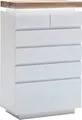 MCA furniture Kommode Romina, mit LED Beleuchtung weiß dimmbar, inkl. Fernbedienung