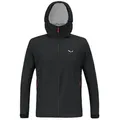Salewa Funktionsjacke Trekking-Wanderjacke Puez Powertex (2,5-Lagen Hardshelljacke, wind) schwarz 48/M