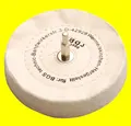 BGS 3989 Polierscheibe aus Baumwolle Ø125mm mit Spanndorn Ø6mm für Bohrmaschine