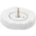 BGS 3989 Polierscheibe mit Spanndorn, 6mm Bohrmaschinenschaft, Ø 125x22mm