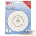 BGS POLIERSCHEIBE BAUMWOLLE 6 mm SPANNDORN Ø 125 x 22 mm METALL POLIEREN