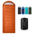 Coolzon Camping-Schlafsack, für 3-4 Jahreszeiten, Decke für Erwachsene, kleine Größe, Ultraleicht, weich, dick und warm, für Camping, Reisen