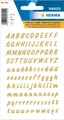 HERMA Buchstaben Aufkleber Gold, 238 Stück, Schriftgröße 8 mm, selbstklebend, wa