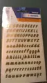 HERMA 4152 Buchstaben selbstklebend A-Z wetterfest Folie gold transparent