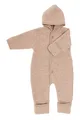 Engel Baby-Overall mit Kapuze, Holzknöpfen und Umschlag