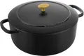 Ballarini Bräter "Bellamonte Cocotte", schwarz, 7 l + Ø 28cm + Höhe 18,7cm