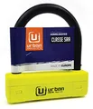 urban UR120125 Motorradschloss U, maximale Sicherheit, SRA-Zertifiziert, Gabel Ø18, gehärteter Stahl, doppelte Verriegelung, Besser sichtbar, U-Lock-Klemme, Diebstahlsicherung, 120 x 125 mm, für