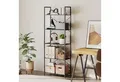 HOMCOM Bücherregal Industrielles Büroregal mit Metallrahmen, Standregal mit 5 Ebenen 1-tlg., für Wohnzimmer, Büro, Arbeitszimmer, 60x30x170,5 cm, Schwarz